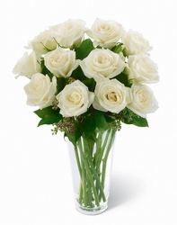 White Rose Bouquet In Waterford Michigan Jacobsen's Flowers